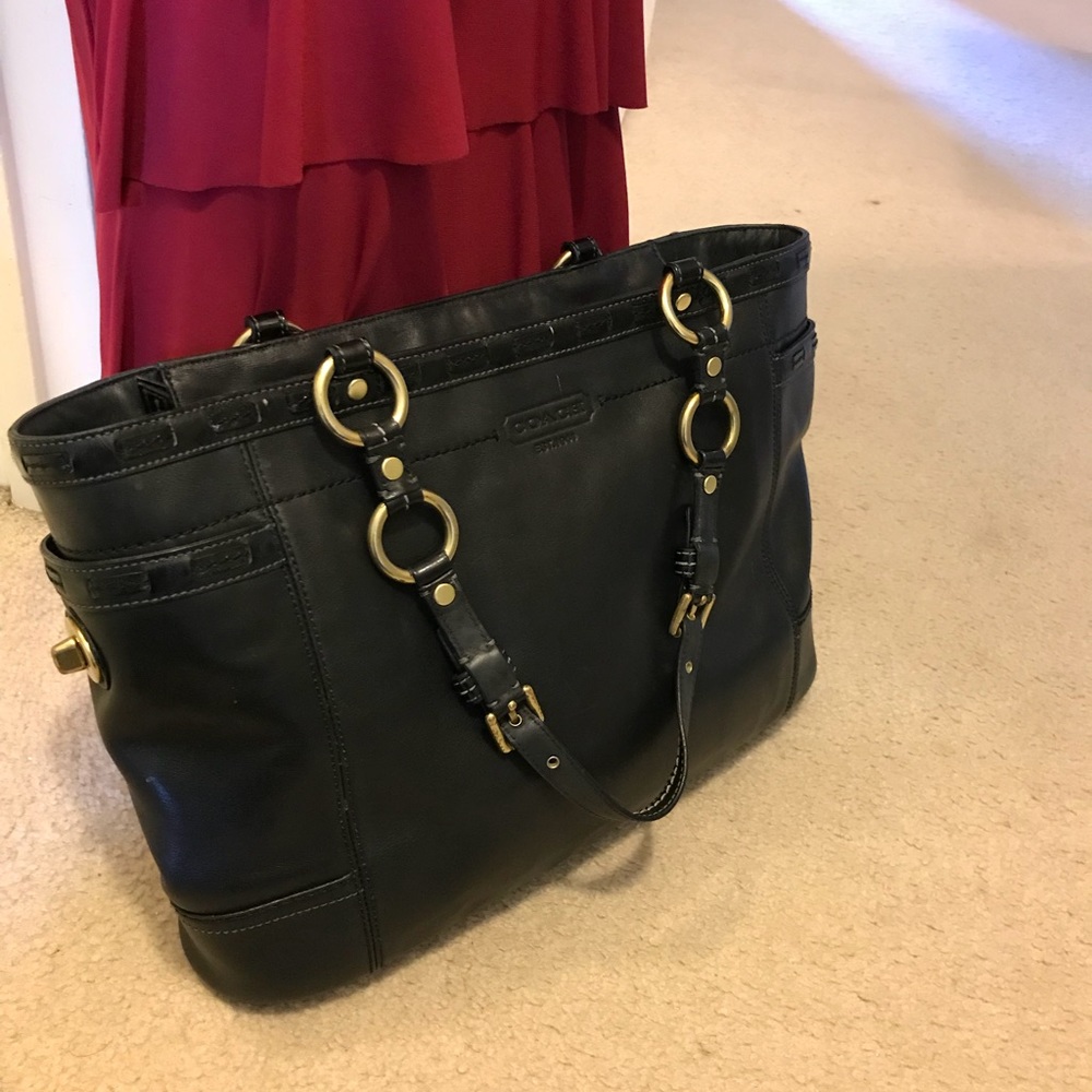 Vintage coach chain tote